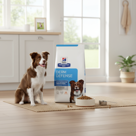 HILLS PD - Hill's PD Canine Derm Defense 12 kg – hrană dietetică pentru piele sensibilă la câini