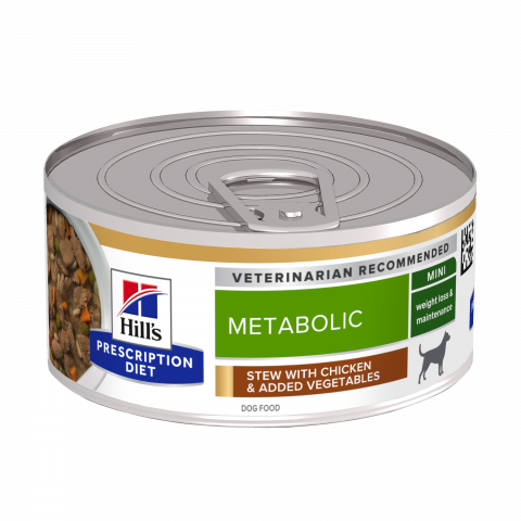 Produse - 156g Hill's PD Canine Metabolic Chicken & Vegetable Stew, hrană umedă pentru câini cu probleme de greutate