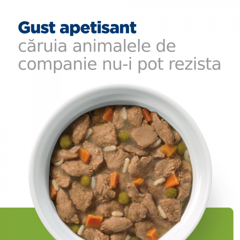 156g Hill's PD Canine Metabolic Chicken & Vegetable Stew, hrană umedă pentru câini cu probleme de greutate [1]