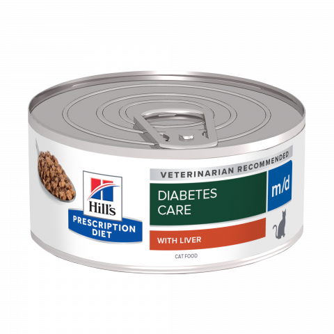Hills PD - 156g Hills PD Feline M/D, Hrana dieta pentru pisici cu diabet sau obezitate
