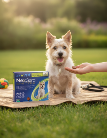 RIDICARE PERSONALA - 3 Tablete Nexgard Spectra Dog M (7.5-15kg) - preventie antiparazitară externă pentru câini