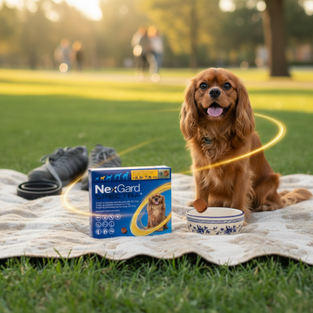 RIDICARE PERSONALA - 3 Tablete Nexgard Spectra Dog S (3.5-7.5kg) - serviciu veterinar deparazitare externă pentru câini