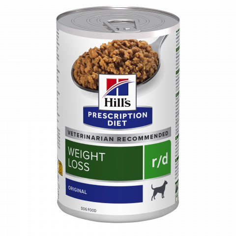 Pentru Câini - 350g Hill's PD Canine R/D, hrană umedă dietă veterinară pentru câini cu probleme de greutate