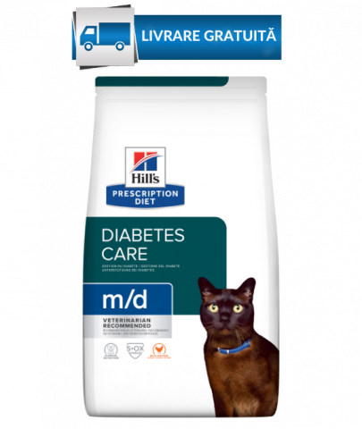 Hills PD - 3kg Hill's PD Feline M/D, hrana dieta veterinara pentru pisici, pret special cu livrare gratuita