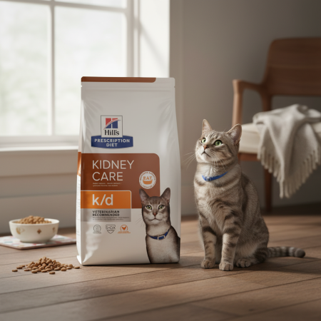 Produse - 8kg Hill’s Prescription Diet Feline k/d – Hrană Uscată Dietă Veterinară pentru Pisici cu Afecțiuni Renale