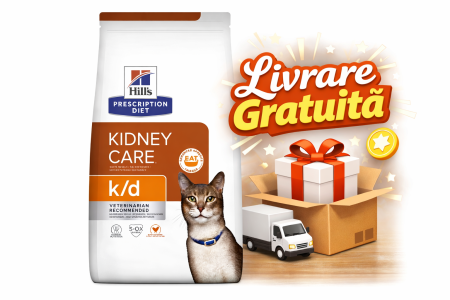 PROMOȚII - 8kg Hill’s Prescription Diet Feline k/d – Hrană Uscată Dietă Veterinară pentru Pisici cu Afecțiuni Renale