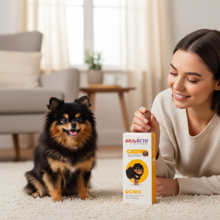 RIDICARE PERSONALA - Bravecto 2 - 4.5 kg, serviciu veterinar deparazitare externă pentru câini cu greutate cuprinsa intre 2 si 4.5 kg