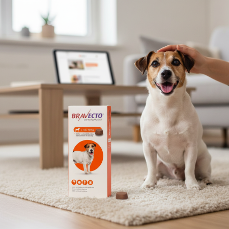 Bravecto 4.5 - 10 kg, serviciu veterinar deparazitare externă pentru câini [1]