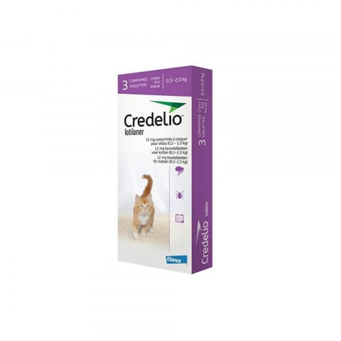 Pastilă - CREDELIO Cat 12 mg 0.5-2 kg 3 tablete, deparazitare externa pentru pisici
