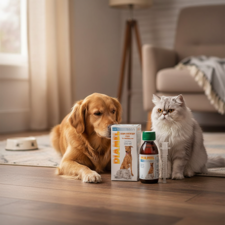 PROMOȚII - DIAMEL Pets 150 ml – Supliment pentru câini și pisici, suport metabolic și pancreatic