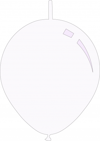 Baloane latex - Cony si Modelaj - Baloane Cony White 28 cm - 100 buc