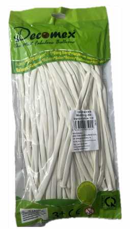 Baloane latex - Cony si Modelaj - Baloane Modelaj 260 White