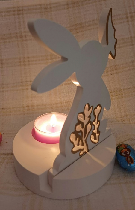 Iepuraș suport de lumanare din ceramică handmade [4]