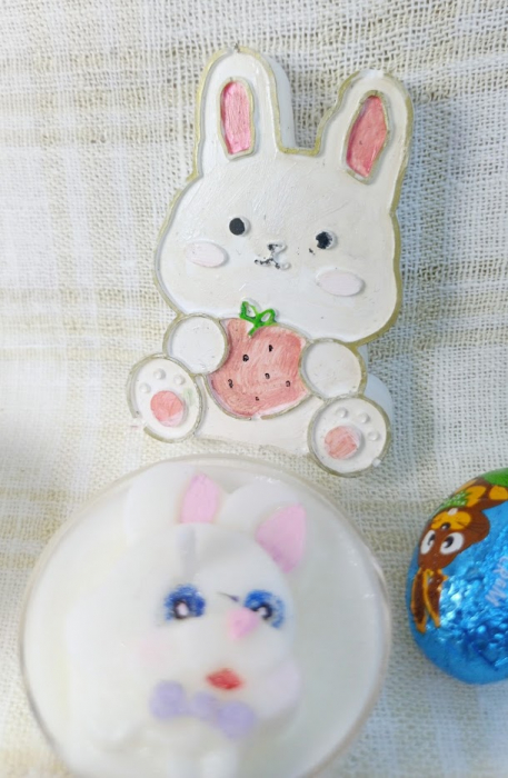 Lumanare / ceramica lucrata manual "Mini Bunny" [6]
