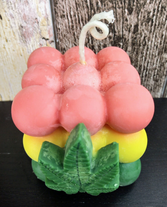 Lumanare parfumata " Rasta bubble ", in trei culori. [3]