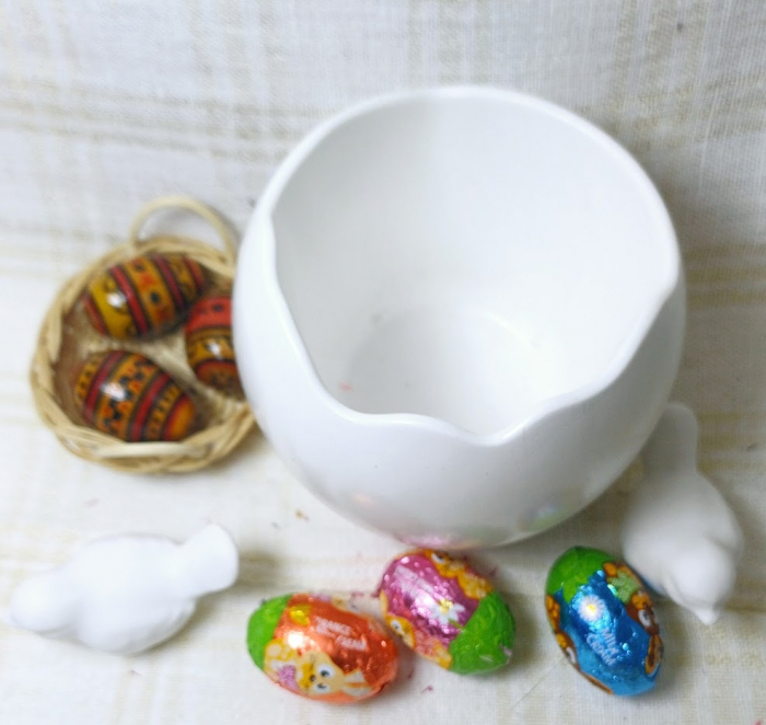 Ou din ceramica handmade + lumanare alba din ceara de soia [5]