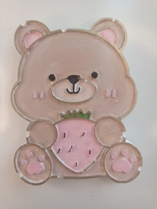Magneți de frigider 'ursuleti', din ceramica, lucrati si pictati manual + magnet "iepuras", cadou [5]