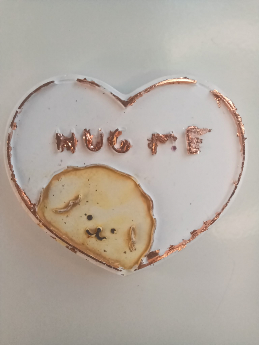 Magneți de frigider 'Hug Me', din ceramica , lucrati si pictati manual. [3]