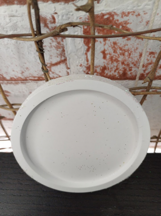 Set decorativ  Craciun - lumanare bradut plus suport ceramic. [4]