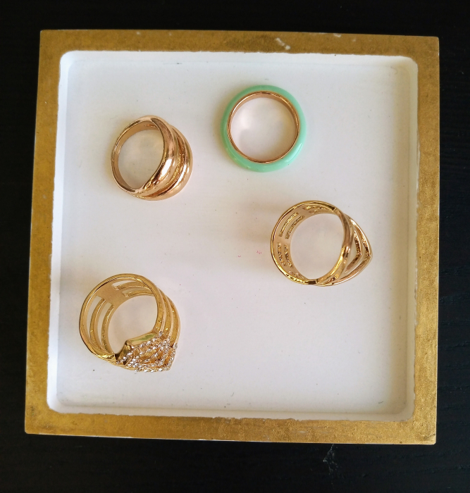 Set  Chic alb/auriu [16]
