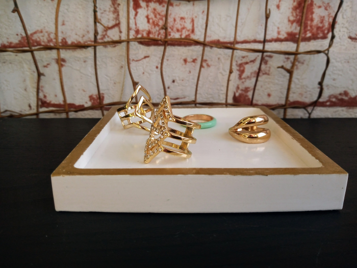 Set  Chic alb/auriu [6]