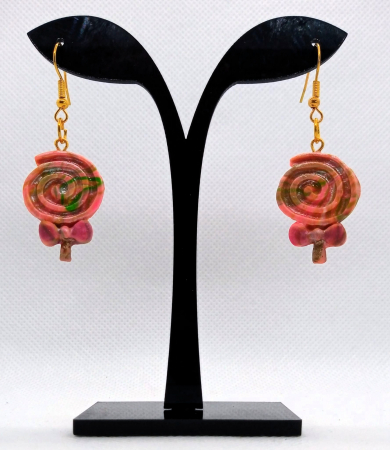 Bijuterii handmade - Cercei lollipop mare