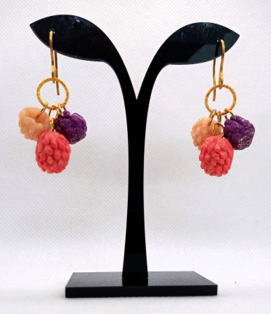 Bijuterii handmade - Cercei fructe de padure