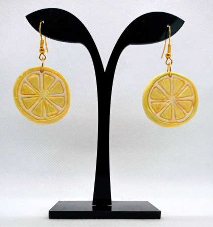 Bijuterii handmade - Cercei rondele lamai