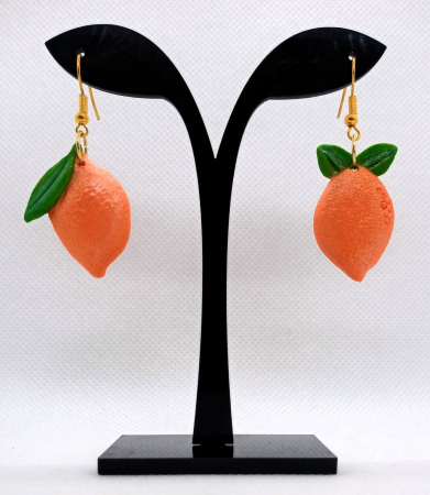 Bijuterii handmade - Cercei mandarine