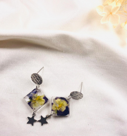 Cercei handmade - Cercei panselute