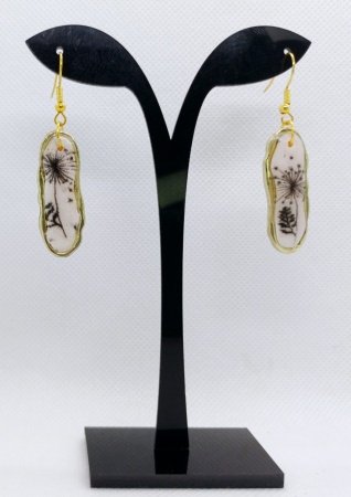Bijuterii handmade - Cercei flori de papadie