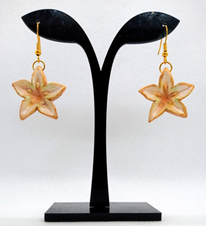 Bijuterii handmade - Cercei orange blossom