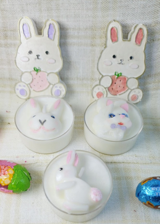 Paste - Lumanare / ceramica lucrata manual "Mini Bunny"