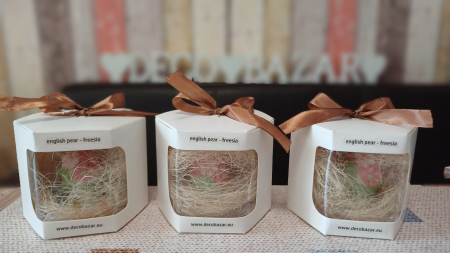 Lumanari " ousoare parfumate ", decor pentru masa de Paste in ambalaj cadou [4]