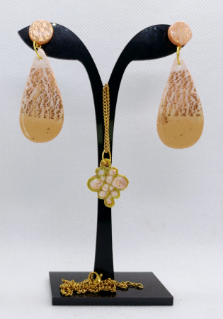 Set cercei si colier  "picături de culoare " [0]