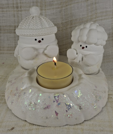 Seturi decorative - Set decorativ de Craciun - 'Snow Couple'