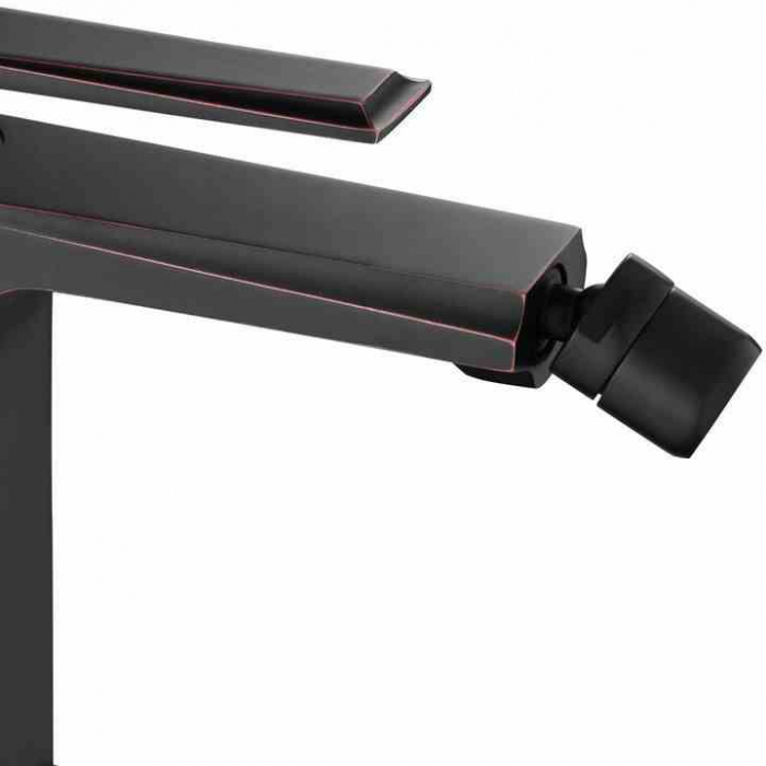 Baterie bideu culoare neagră înălțime 15 cm material alamă model Romano Old Black [2]