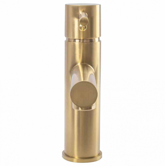 Baterie chiuvetă culoare auriu periat înălțime 18.5 cm material alamă model Tess Gold Brushed Low [3]