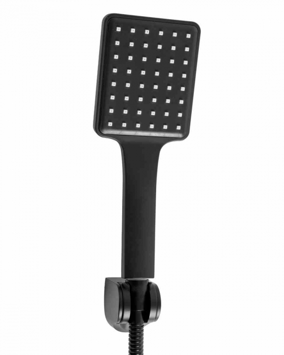 Baterie duș culoare neagră înălțime 12 cm material alamă/ABS model Urban Black [4]
