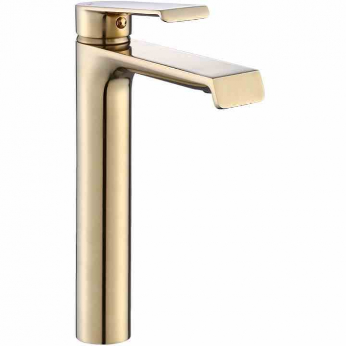 Baterie chiuvetă culoare auriu înălțime 28 cm material alamă model Hass Gold High [1]