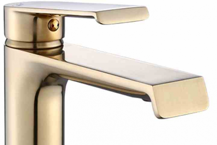 Baterie chiuvetă culoare auriu înălțime 28 cm material alamă model Hass Gold High [2]
