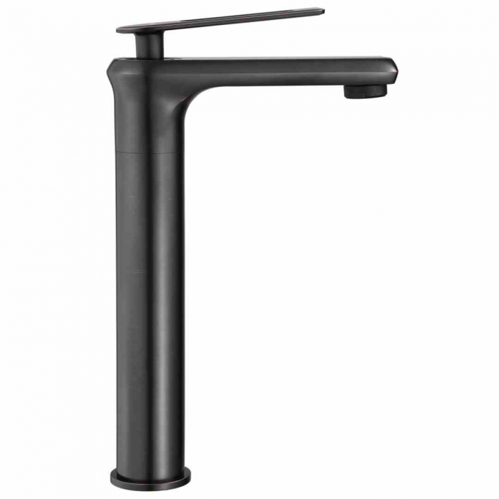 Baterie chiuvetă culoare neagră înălțime 26 cm material alamă model Blade Old Black High [3]