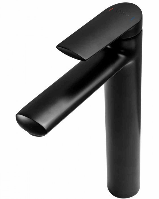Baterie lavoar culoare neagră înălțime 28 cm material alamă model Buzz Black High [2]