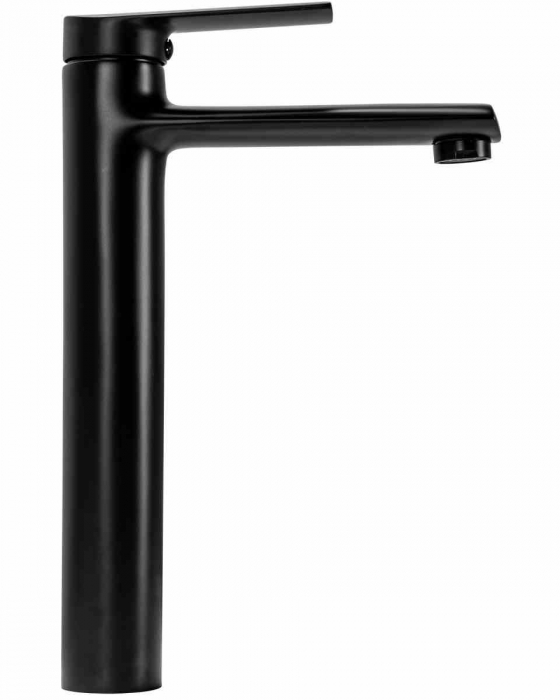 Baterie lavoar culoare neagră înălțime 28 cm material alamă model Buzz Black High [3]