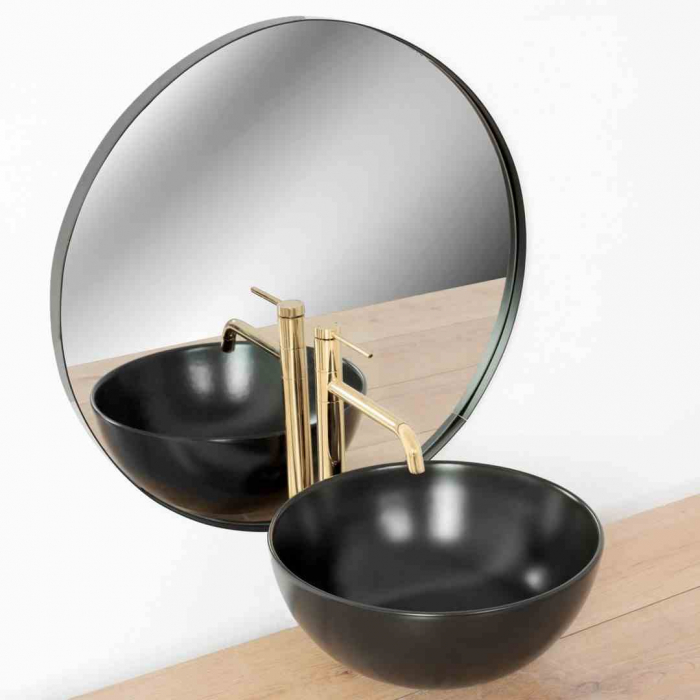 Baterie chiuvetă culoare auriu înălțime 34 cm material alamă model Lugano Slim Gold [3]
