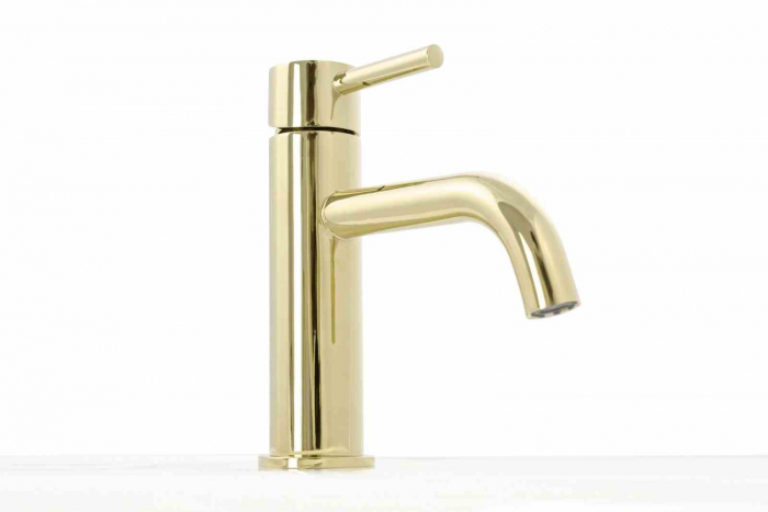 Baterie lavoar culoare auriu înălțime 16.5 cm material alamă model Lungo Gold Low [2]