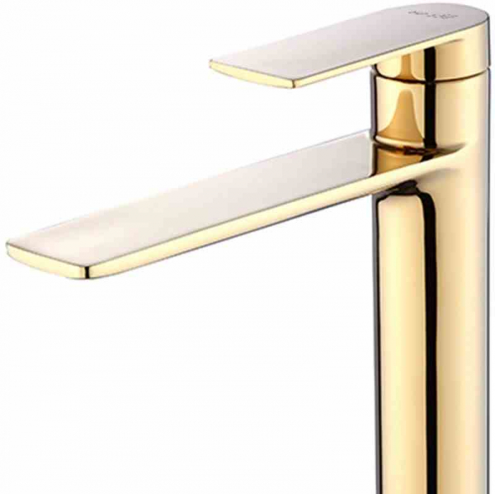 Baterie chiuvetă culoare auriu înălțime 29.5 cm material alamă model Storm Gold High [2]