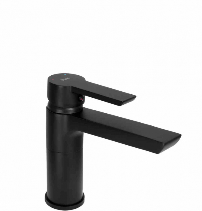 Baterie lavoar culoare neagră înălțime 16 cm material alamă model Argus Black Low [1]