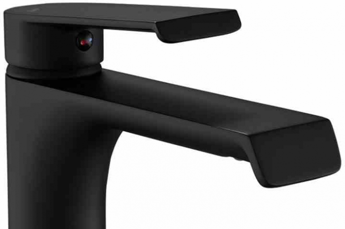 Baterie chiuvetă culoare neagră înălțime 28 cm material alamă model Hass Black High [2]