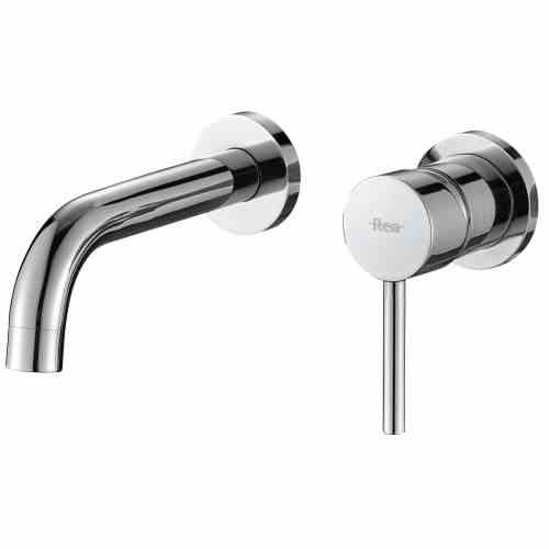 Baterie lavoar culoare crom înălțime 11 cm material alamă model Lungo Chrome [2]